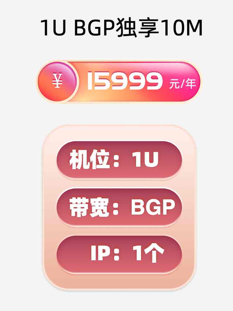 乌鲁木齐BGP独享服务器托管价格